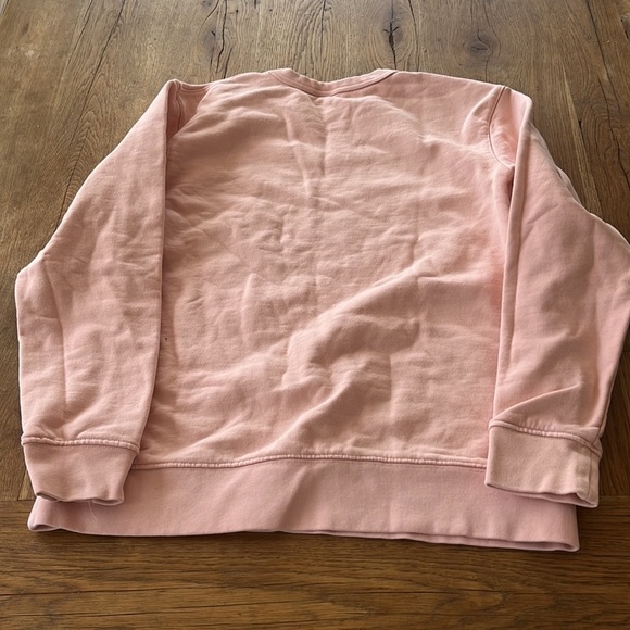 Zara Sweatshirt Unisex Pale Peach Pink Medium - Picture 4 of 4